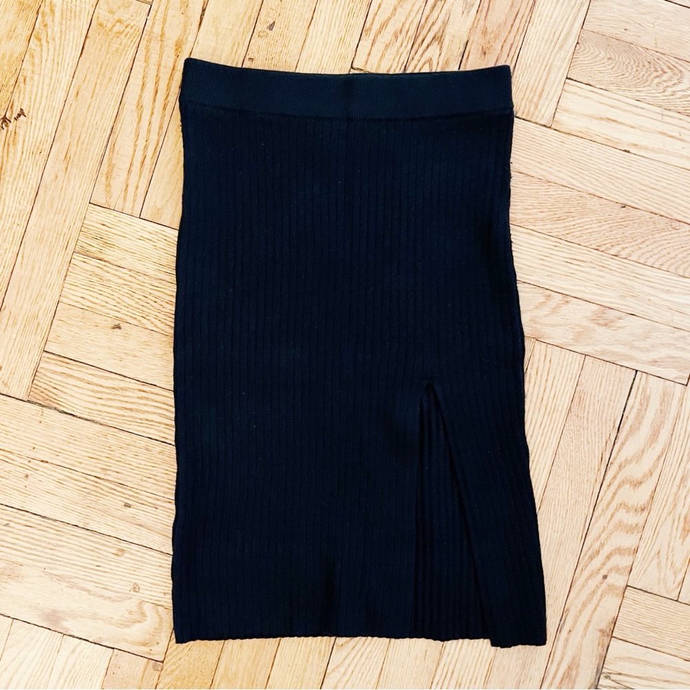 Abercrombie Ribbed Knit Midi Skirt
